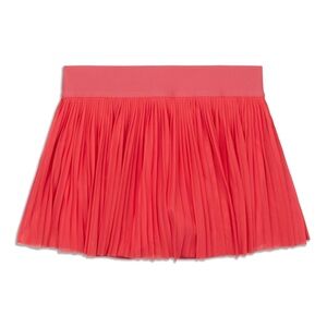 NWT Lululemon Mesh Pleats MR Mini Tennis Skirt size 4. Hot pink
